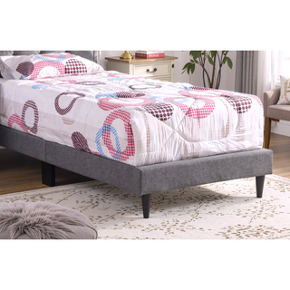 Sunvega Twin Bed Frame in Crisp White for Compact Living Areas