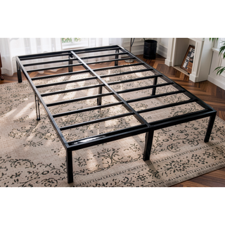 Sunvega Modern Twin Steel Heavy-Duty Platform Foundation with Under-Bed Storage