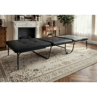 Sunvega Twin Loft Bed with Reversible Ladder Desk and Guardrail for Space Saving