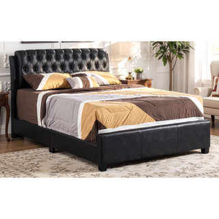 Sunvega Modern Black King-Sized Bed with Timeless Design for Bedroom