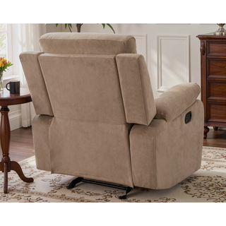 Sunvega Reclining Transitional Chair with Lumbar Support and Stainless Steel Base