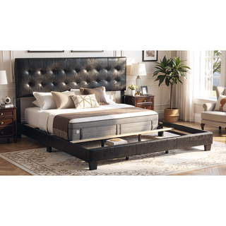 Sunvega Twin Bed Frame in Crisp White for Compact Living Areas
