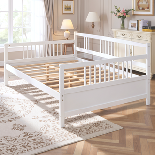 Sunvega Full Size Daybed with Support Legs and Additional Storage Space in White