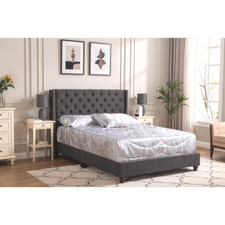Sunvega Elegant Transitional Full Upholstered Bed with Durable Upholstery and Sleek Silhouette