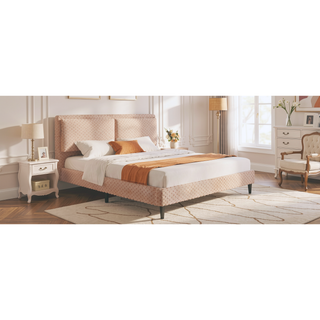 Sunvega Plush Soft Bed with Dual-Zone Backrest for Bedroom, Queen Size