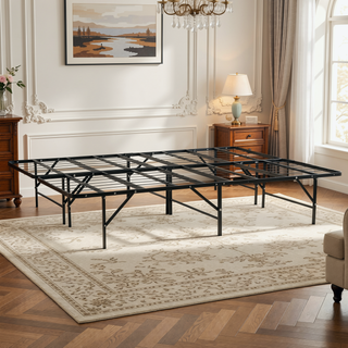 Sunvega Sturdy Metal Platform Bed Frame with Ample Under-Bed Storage