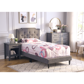 Sunvega Twin Bed Frame in Crisp White for Compact Living Areas