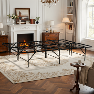 Sunvega Sturdy Metal Mattress Foundation Bed Frame with Ample Under-Bed Storage