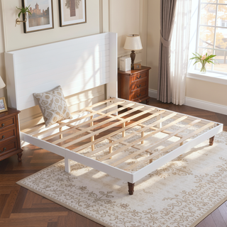 Sunvega Stylish High Headboard Bed with 54 Inch Design for Reading and Relaxing