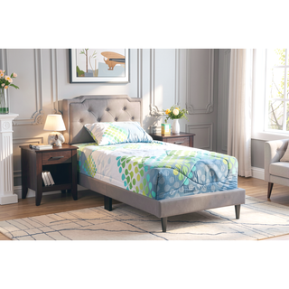 Sunvega Twin Bed Frame in Crisp White for Compact Living Areas