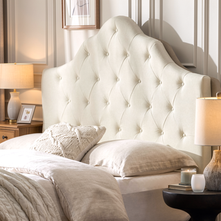 Sunvega Upholstered Queen Headboard with Adjustable Height and Durable Metal Legs