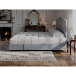 Sunvega Queen Upholstered Storage Bed in a Box with Drawers