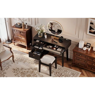 Sunvega Queen Size Wooden Platform Bed with Natural Rattan Headboard and Wooden Slat Support
