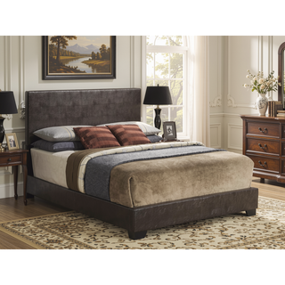 Sunvega Sleek Black Full Bed Frame with Chic Finish for Casual Elegance