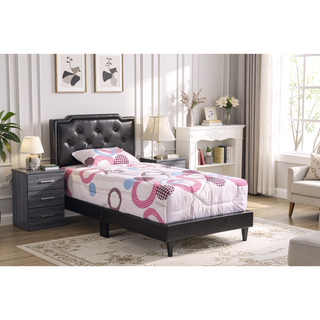 Sunvega Twin Bed Frame in Crisp White for Compact Living Areas