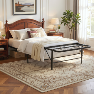 Sunvega Sturdy Metal Twin XL Bed Frame with Mattress Support and Storage