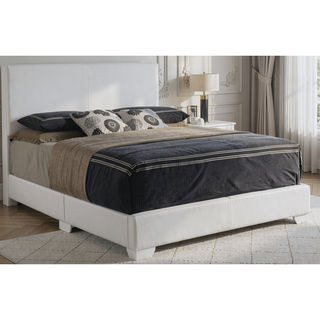 Sunvega Sleek Black Full Bed Frame with Chic Finish for Casual Elegance