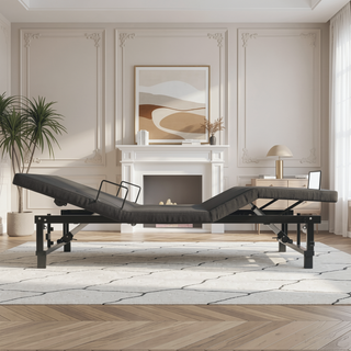 Sunvega Adjustable Queen Bed Frame with Zero Gravity Experience and USB Charging Station