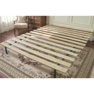 Sunvega King Bed Slats Kit in Unfinished Natural Wood Finish Sanded Smooth