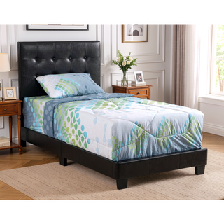 Sunvega Twin Bed Frame in Crisp White for Compact Living Areas