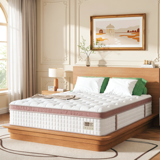 Sunvega 12 Inch King Firm Hybrid Mattress with Gel Memory Foam and Pocket Springs