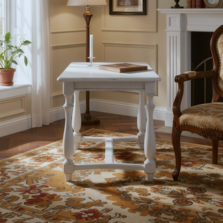 Sunvega Gray Gathering Height Table with Coastal Style in Oyster Shell
