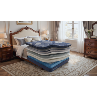Sunvega Pocket InnerSpring Unit with Memory Foam and Super Soft Fabric Cover