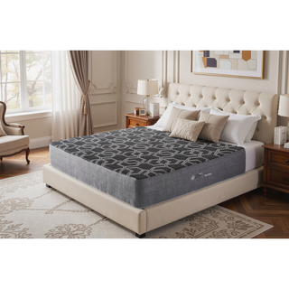 Sunvega 12 Inch Medium Plush King Mattress with Ice Cover and Copper Gel Infusion