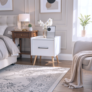 Sunvega Floating Nightstand with Accessible Storage Drawer and Versatile Top Surface