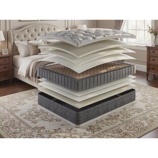 Sunvega 13.5" Thick Full Size Plush Two Sided Mattress with Bamboo Fabric
