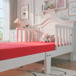 Sunvega Kids 5 Inch Red Twin Mattress with Water Resistant Cover and Memory Foam