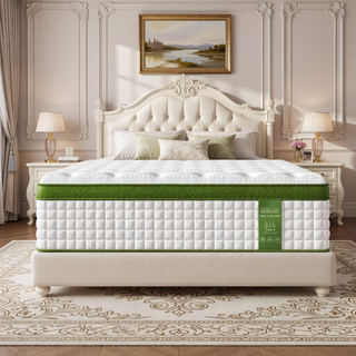 Sunvega King Size Hybrid Mattress with Gel Memory Foam and Pocket Springs for Pressure Relief