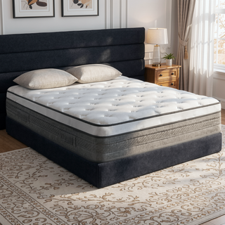 Sunvega 10 Inch Queen Size Breathable Cool Cover Memory Foam Hybrid Mattress
