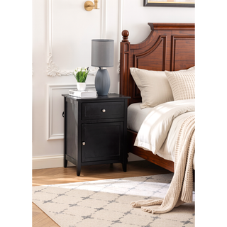 Sunvega Bright Yellow Fully Assembled Nightstand with Drawer for Small Spaces