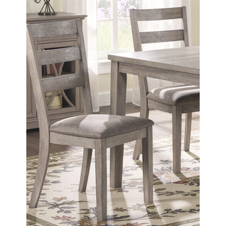 Sunvega Modern Natural Finish Wooden Top Dining Table and 4 Cushioned Chairs Set