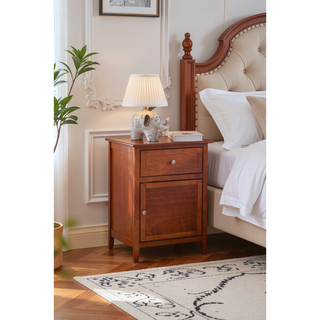 Sunvega Bright Yellow Fully Assembled Nightstand with Drawer for Small Spaces