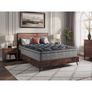 Sunvega 15" Euro Top Plush Cooling Mattress with Pocketed Coils and Gel Foam Support