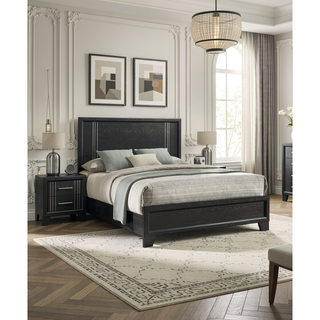 Sunvega Contemporary White Beige Finish Wooden Nightstand with Two Drawers