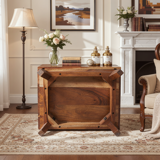 Sunvega Acacia Wood Live Edge Inspired Sierra Small Chest Nightstand
