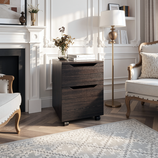 Sunvega Compact Nightstand with Door and Drawer for Small Spaces