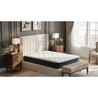 Sunvega King 12 Inch Medium Firm Euro Top Hybrid Memory Foam Mattress