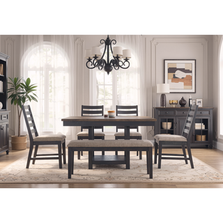 Sunvega Solid Wood Upholstered Bench with Memory Foam Topper for Hallway or Bedroom