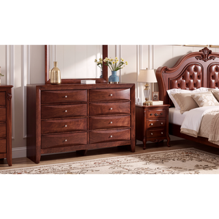 Sunvega Dark Brown Tufted Polyurethane Upholstered King Size Bed Frame