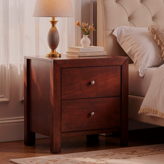 Sunvega Dark Brown Tufted Polyurethane Upholstered King Size Bed Frame