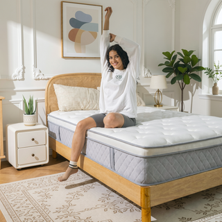 Sunvega Cooling Gel Memory Foam Hybrid Mattress with Medium Firmness for Individual Pocket Spring