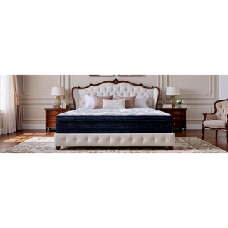 Sunvega Hybrid Plush Queen Mattress with Pocketed Coils and Cooling Fabric