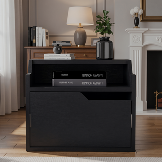 Sunvega Floating Nightstand with Spacious Drawer and Two-Tier Top for Bedroom Storage