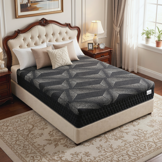Sunvega Diamond Matrix Copper Cooling Hybrid Waterfall Top Mattress with Medium Feel