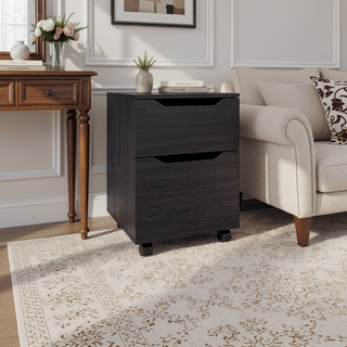 Sunvega Modern Ethan Open Shelves Nightstand With One Door For Bedroom Storage