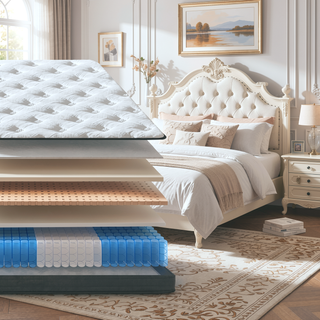 Sunvega Twin Size 8 Inch Hybrid Mattress with Cooling Memory Foam and Pocket Springs